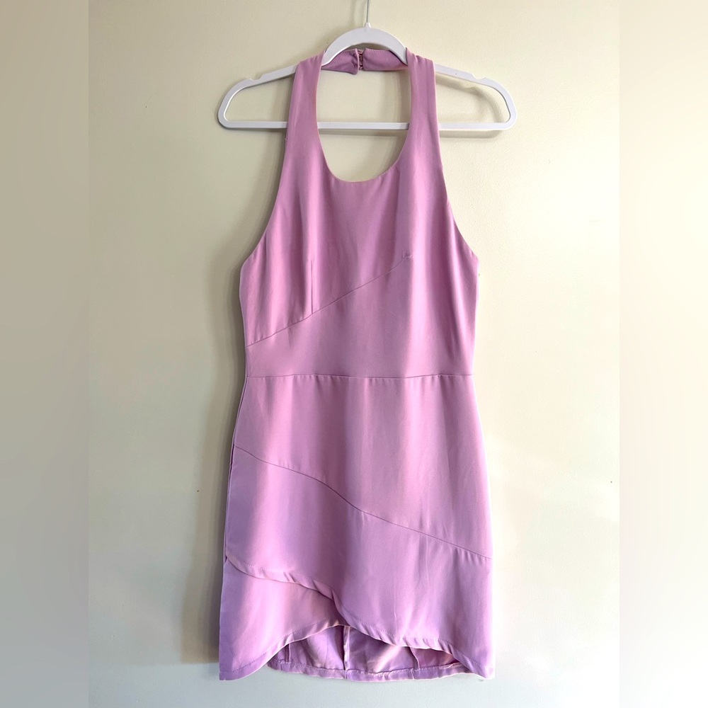 Tobi | Halter Dress with Tulip Hemline